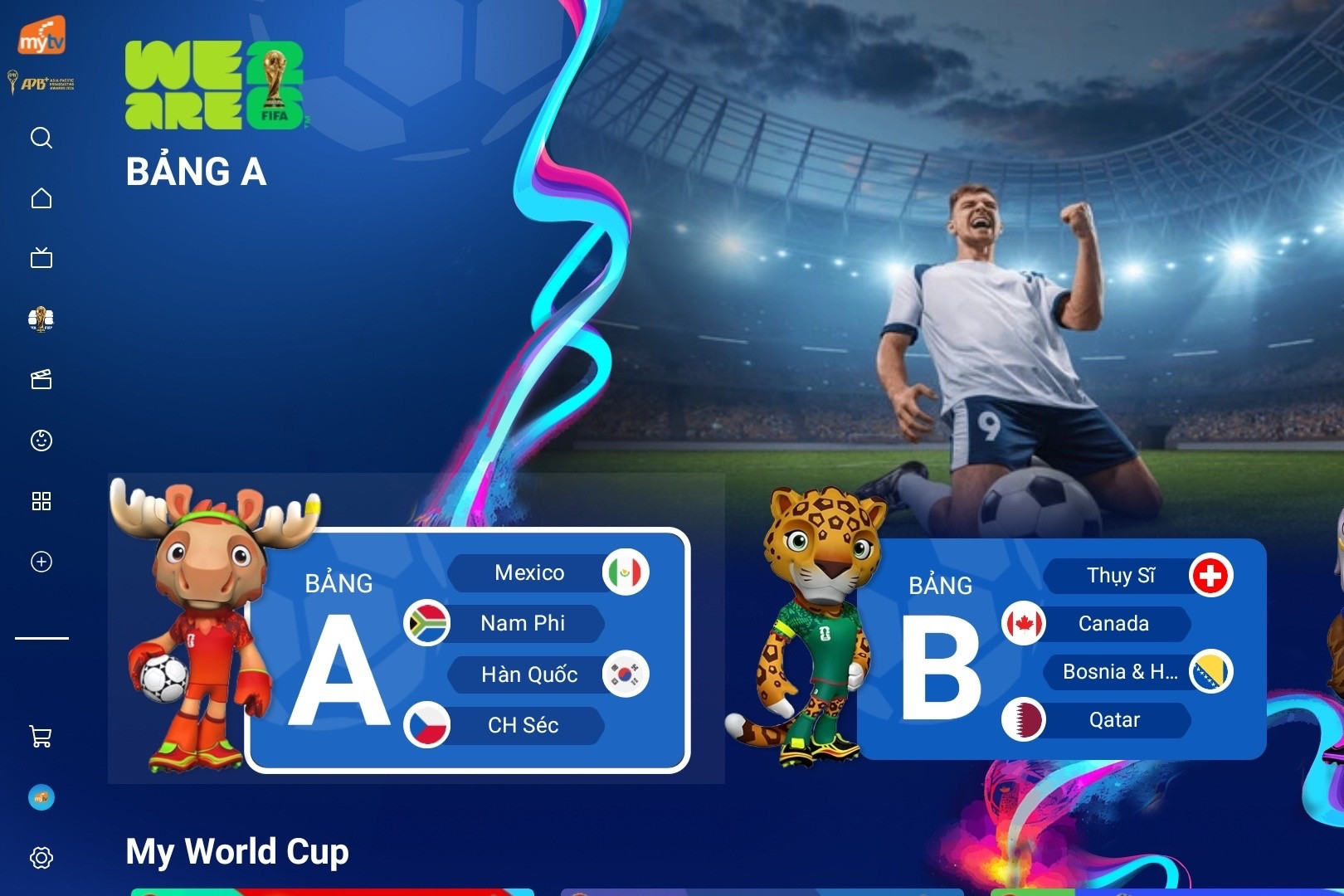 MyTV Sport Hub - ‘trợ lý AI’ dành riêng fan World Cup 2026