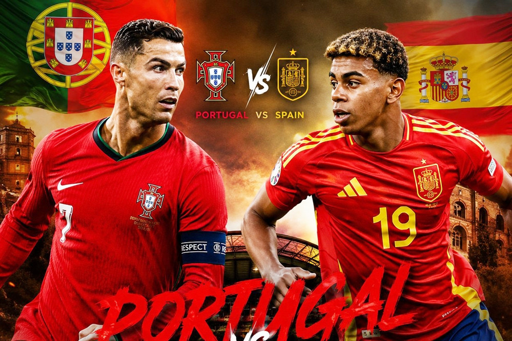 Đội hình Bồ Đào Nha vs Tây Ban Nha: Ronaldo đấu Lamine Yamal