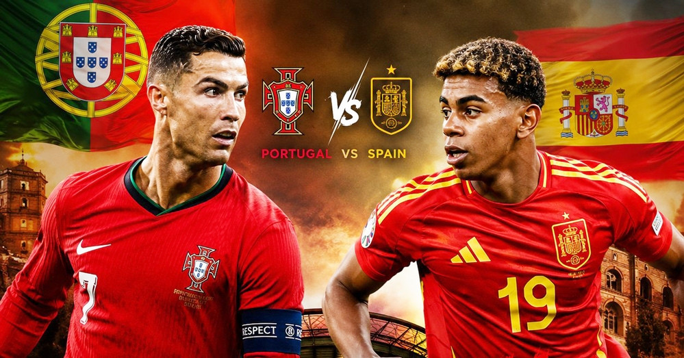 Đội hình Bồ Đào Nha vs Tây Ban Nha: Ronaldo đấu Lamine Yamal