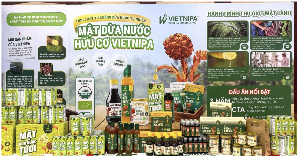 Vietnipa đưa mật dừa nước hữu cơ Việt Nam chinh phục thị trường thế giới