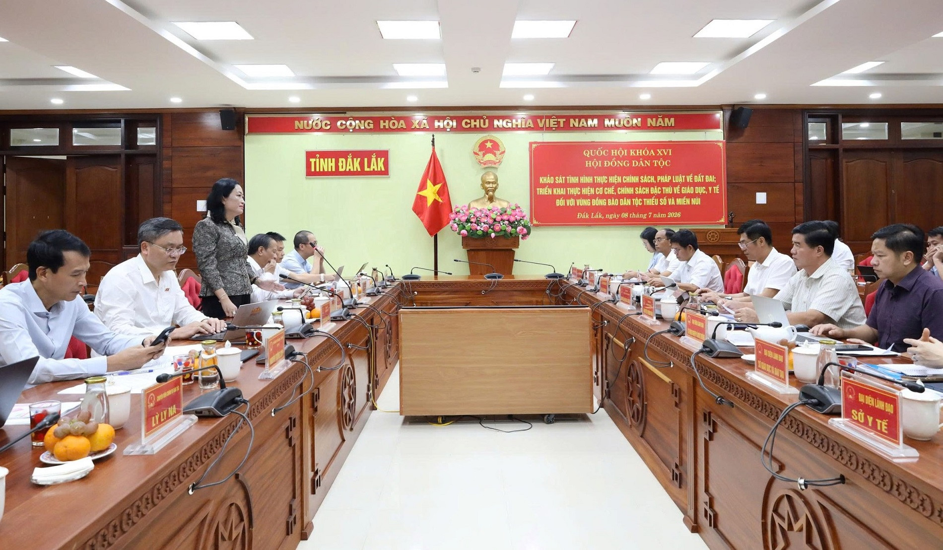 Đoàn công tác Hội đồng Dân tộc của Quốc hội khóa XVI đã có buổi làm việc với UBND tỉnh Đắk Lắk.jpg