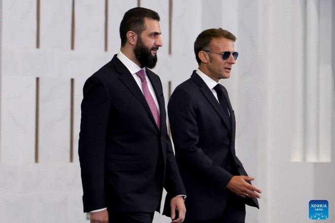 Pháp ký hàng loạt thỏa thuận với Syria trong chuyến thăm của ông Macron