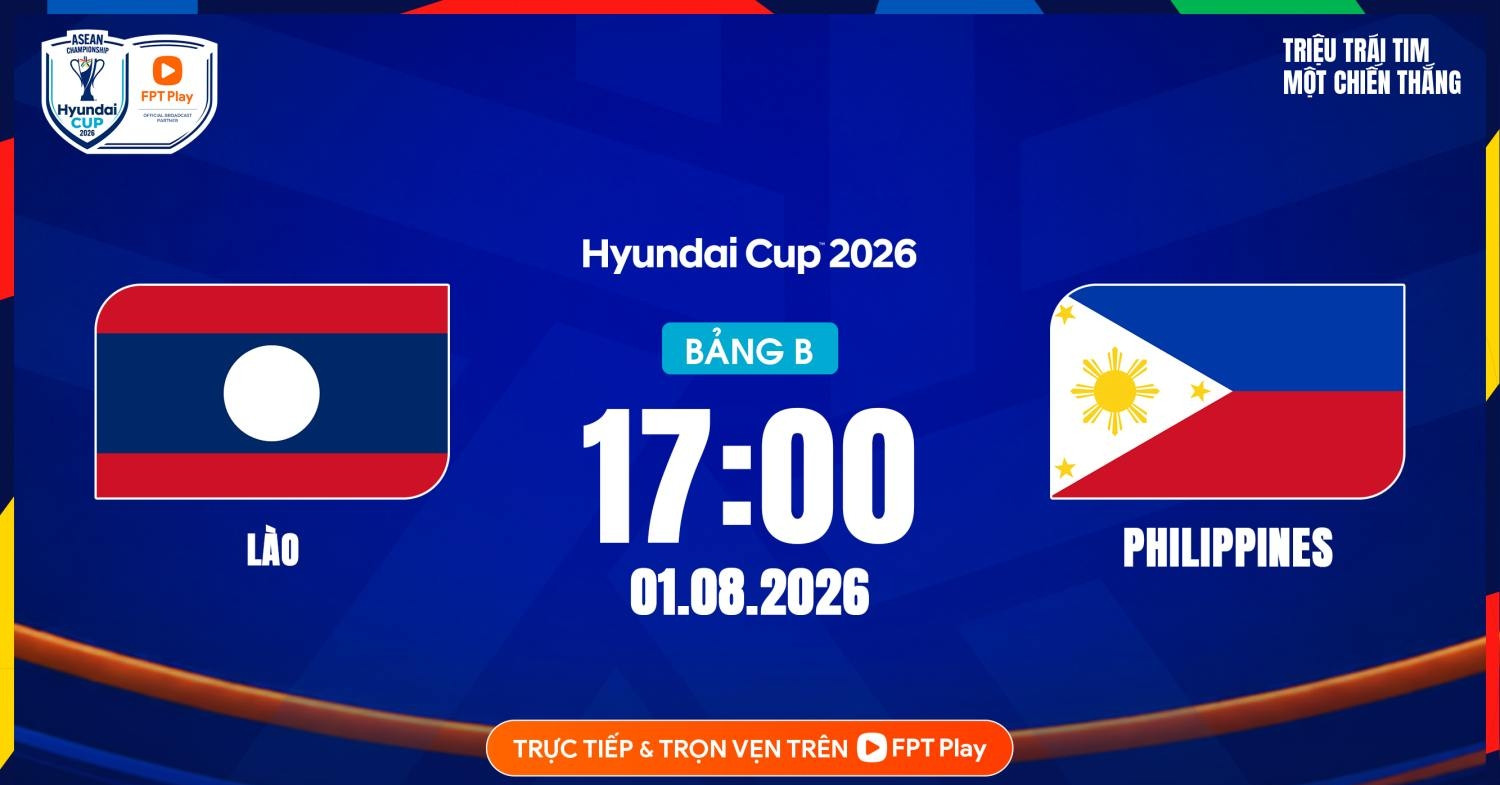 Link xem trực tiếp bóng đá Lào vs Philippines, 17h hôm nay 1/8