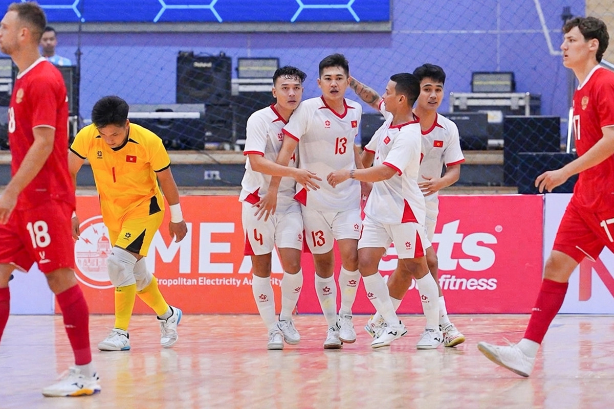Tuyển futsal Việt Nam cầm hoà Nga ở giải giao hữu châu lục