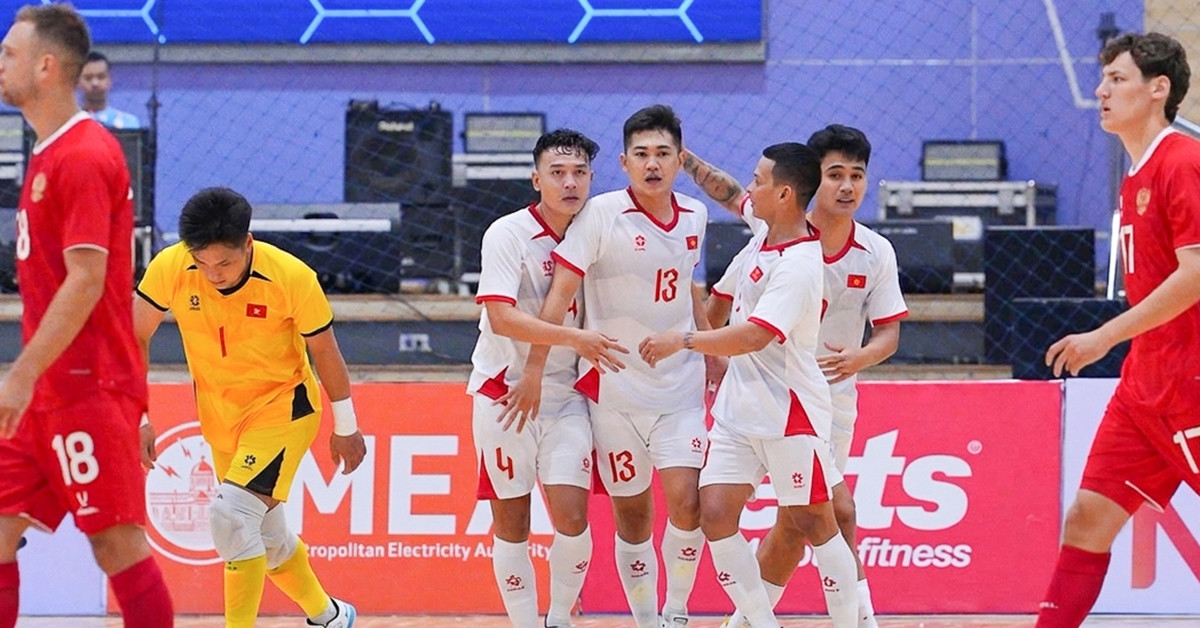 Tuyển futsal Việt Nam cầm hoà Nga ở giải giao hữu châu lục