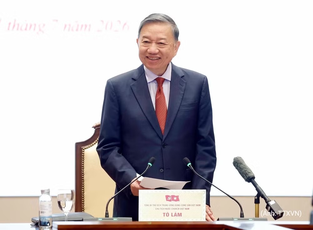 vna potal tong bi thu chu tich nuoc to lam chu tri buoi lam viec voi tap the ban thuong vu dang uy bo ngoai giao va cac dong chi truong doan co quan d 8926091 4383.avif