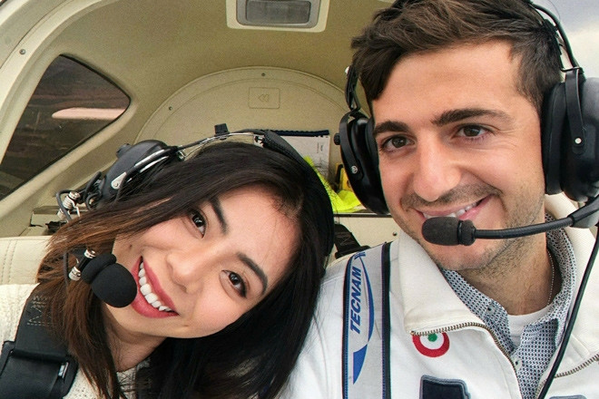 'Chuyến bay đẹp nhất cuộc đời' của nữ tiếp viên người Việt và phi công Italy