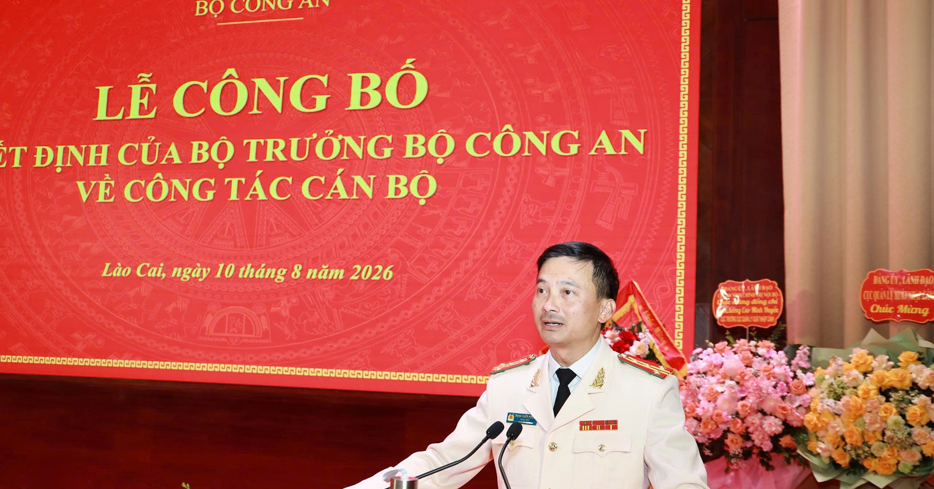 Phó Cục trưởng Cục An ninh chính trị nội bộ làm Giám đốc Công an tỉnh Lào Cai