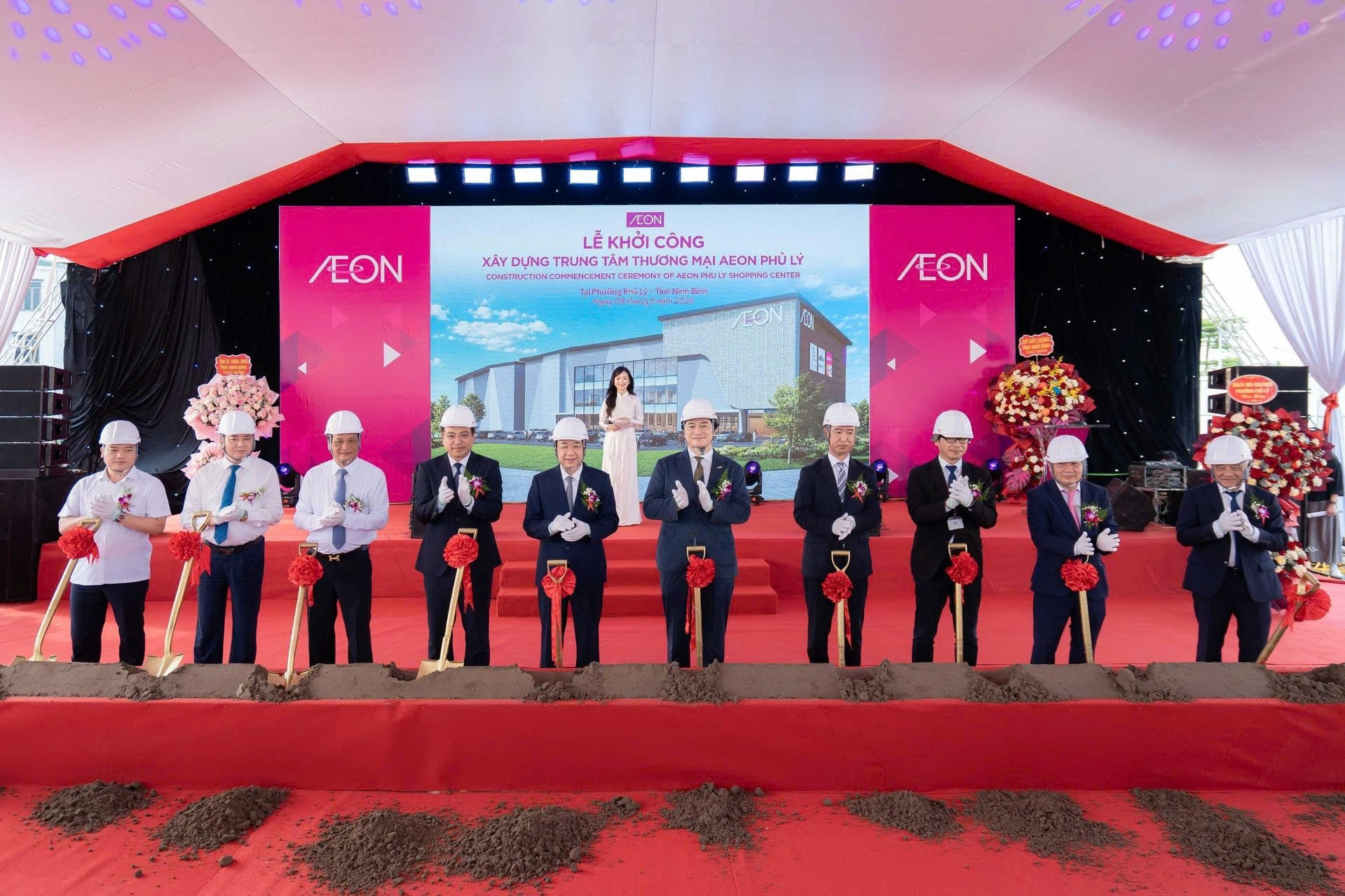 Khởi công xây dựng trung tâm thương mại Aeon Phủ Lý