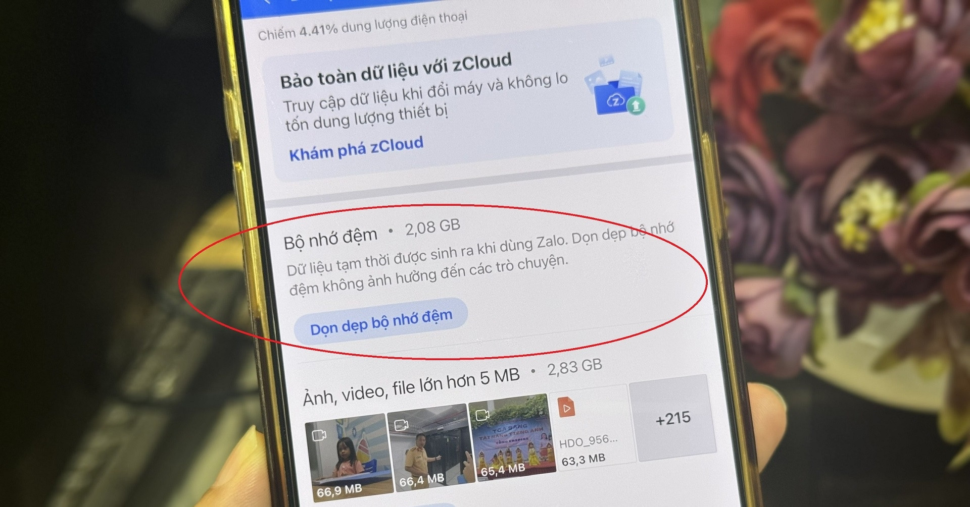 Một thao tác trên Zalo lấy lại nhiều GB dung lượng iPhone, Android