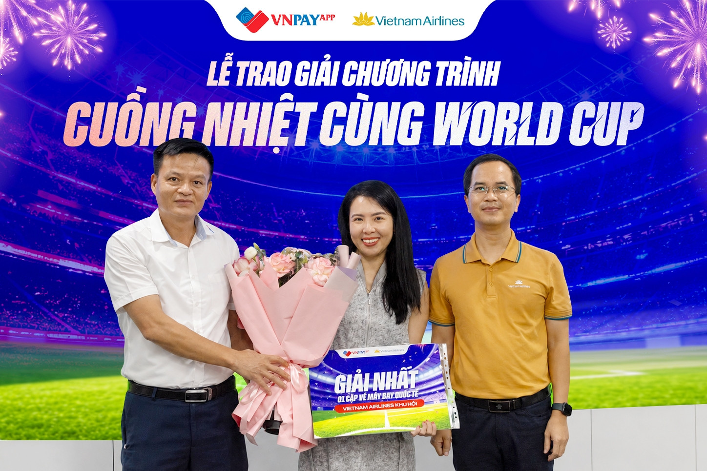 Trúng vé bay khứ hồi quốc tế khi tham gia chương trình trên VNPAY