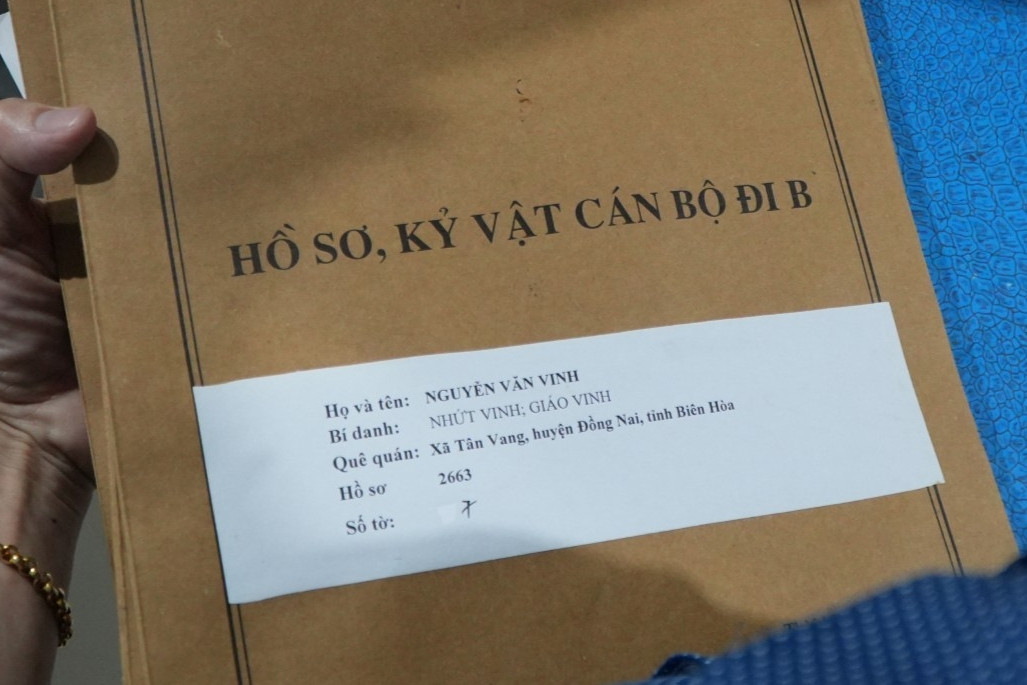 Đồng Nai công bố danh sách 191 cán bộ đi B, tìm thân nhân để trao trả kỷ vật