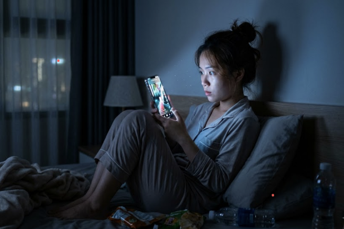 Giới trẻ nghiện video ngắn: Lướt trong vô thức và cả đêm không ngủ
