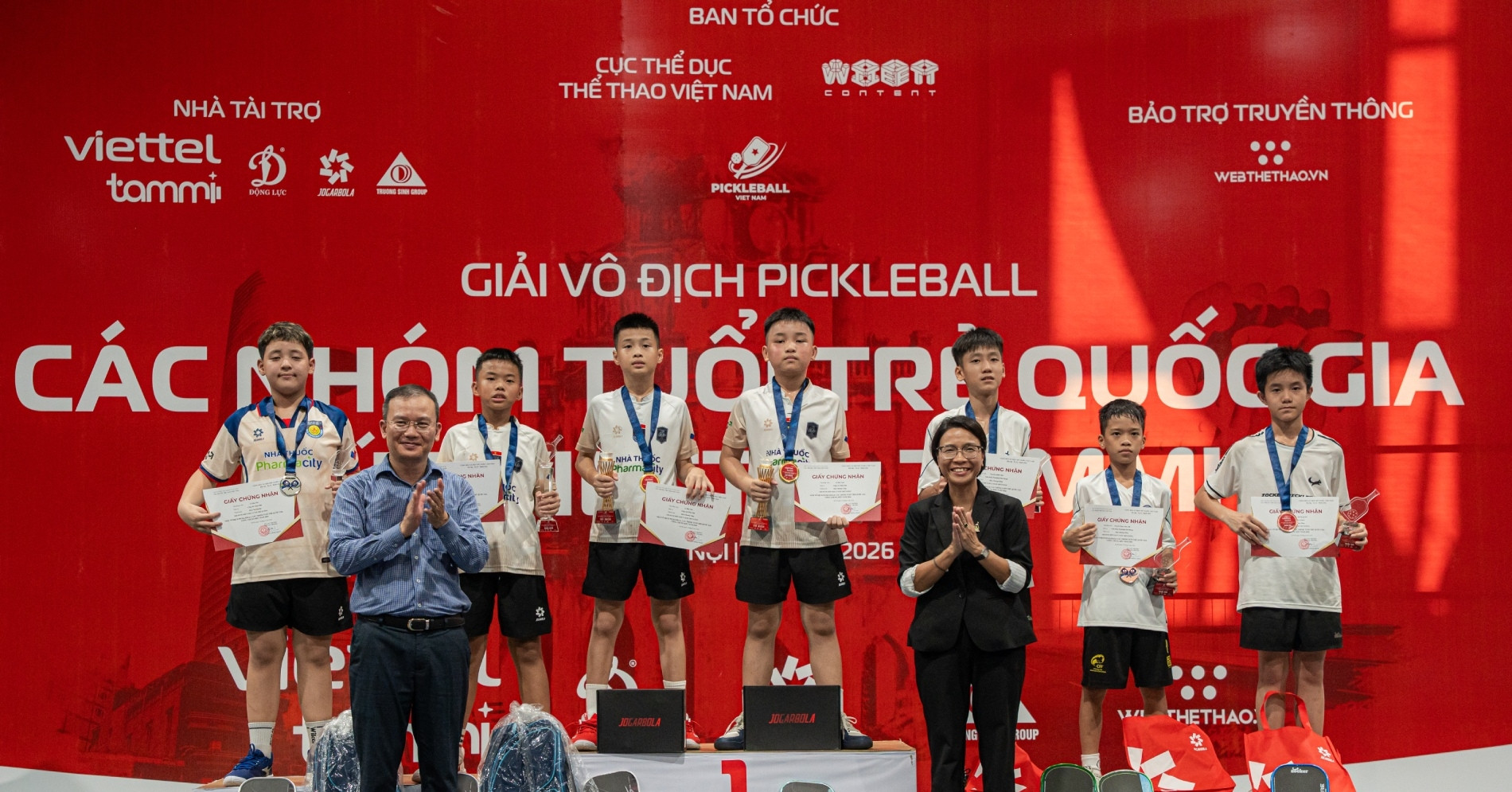 &amp;apos;Săn&amp;apos; sao nhí nổi bật ở giải Pickleball các nhóm tuổi trẻ quốc gia 2026