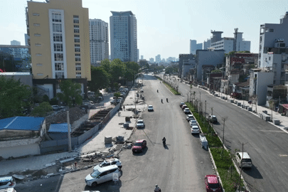 Vành đai 1 Hoàng Cầu - Voi Phục đã trải nhựa, phấn đấu thông tuyến trước 2/9