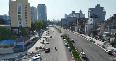 Vành đai 1 Hoàng Cầu - Voi Phục đã trải nhựa, phấn đấu thông tuyến trước 2/9