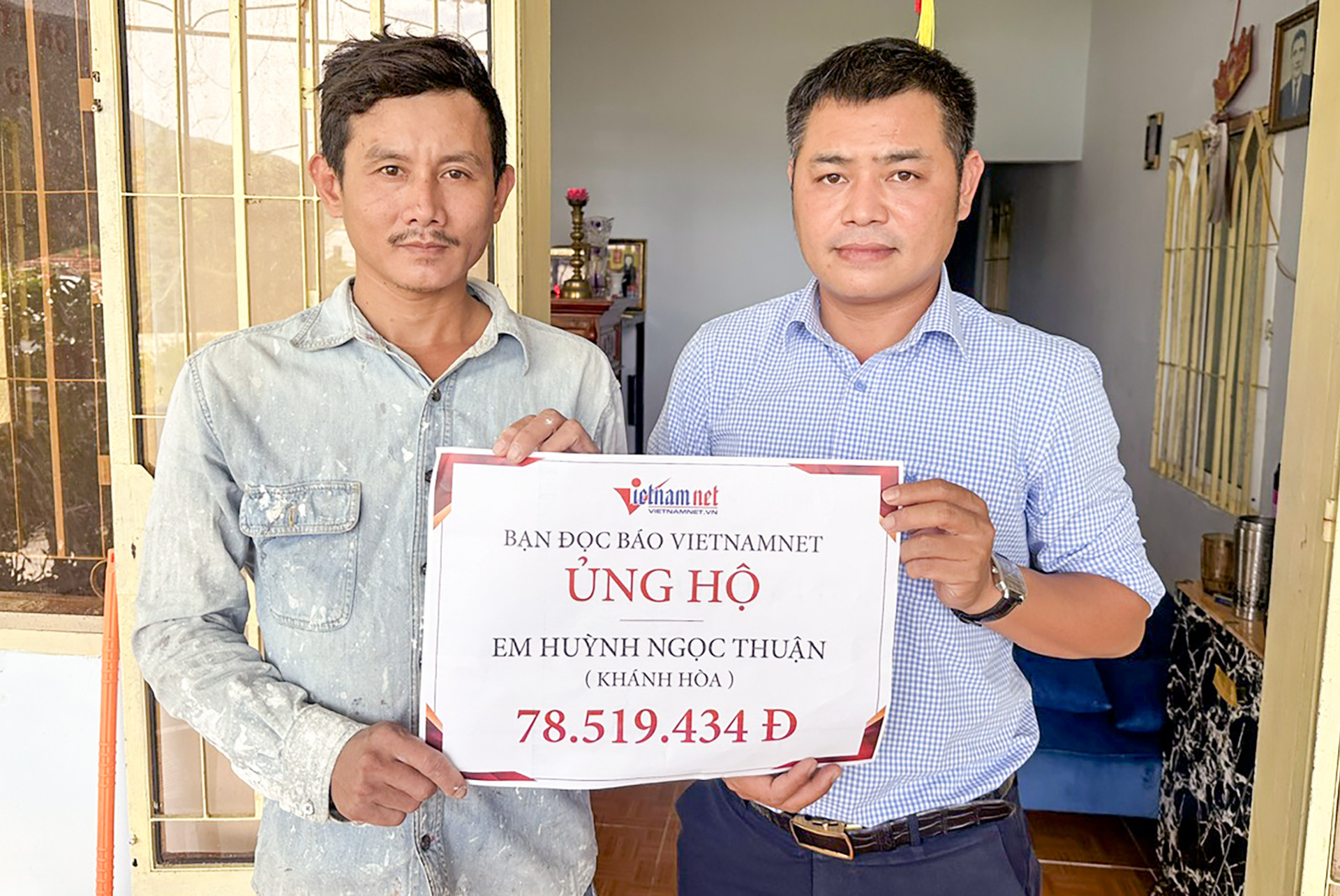Bạn đọc giúp đỡ chàng trai liệt tứ chi 12 năm ở Khánh Hòa hơn 78 triệu đồng