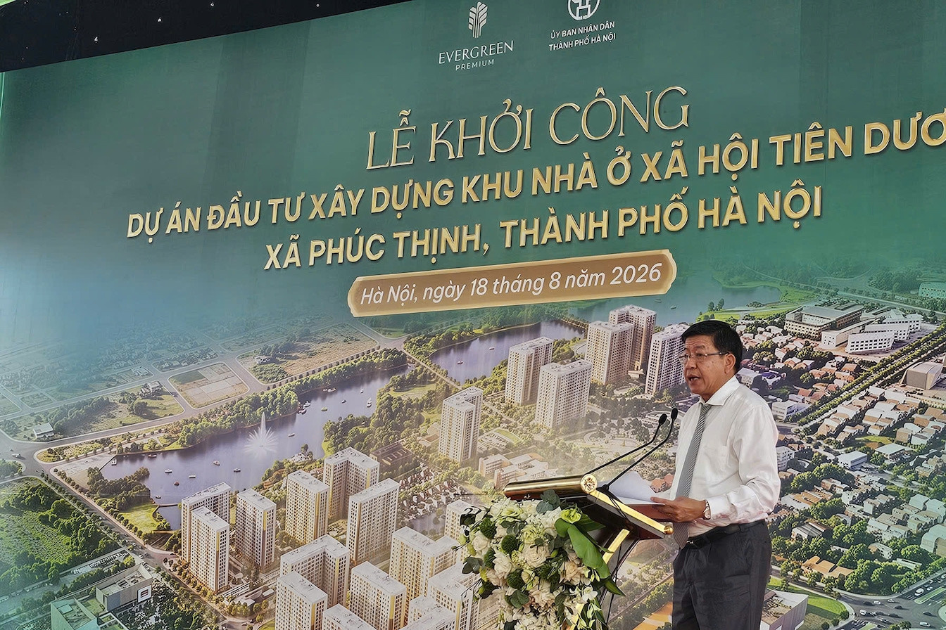Hà Nội khởi công khu NOXH 8.000 căn tại nơi thí điểm mô hình xã xã hội chủ nghĩa