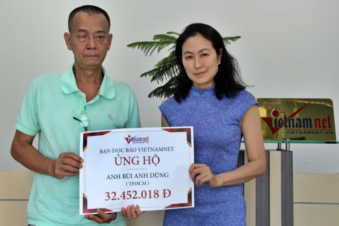 Trao hơn 32 triệu đồng đến người đàn ông mắc bệnh nan y, mong kéo dài sự sống