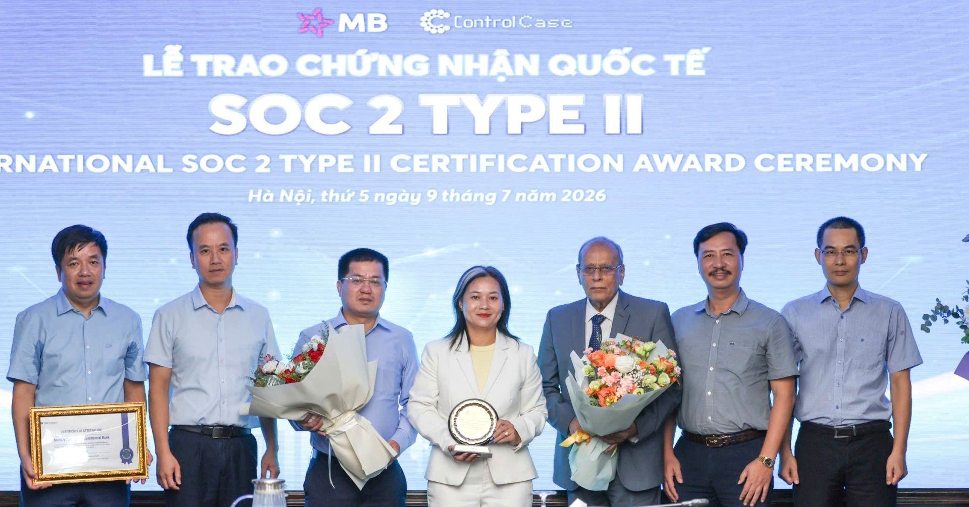 MB được trao chứng nhận quốc tế SOC 2 Type II về bảo mật thông tin