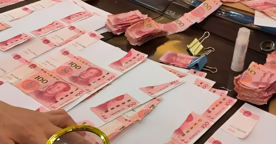 13 người ghép hơn 15.000 mảnh tiền vụn, ‘cứu’ bạc tỷ tiền NDT bị cụ ông xé nát