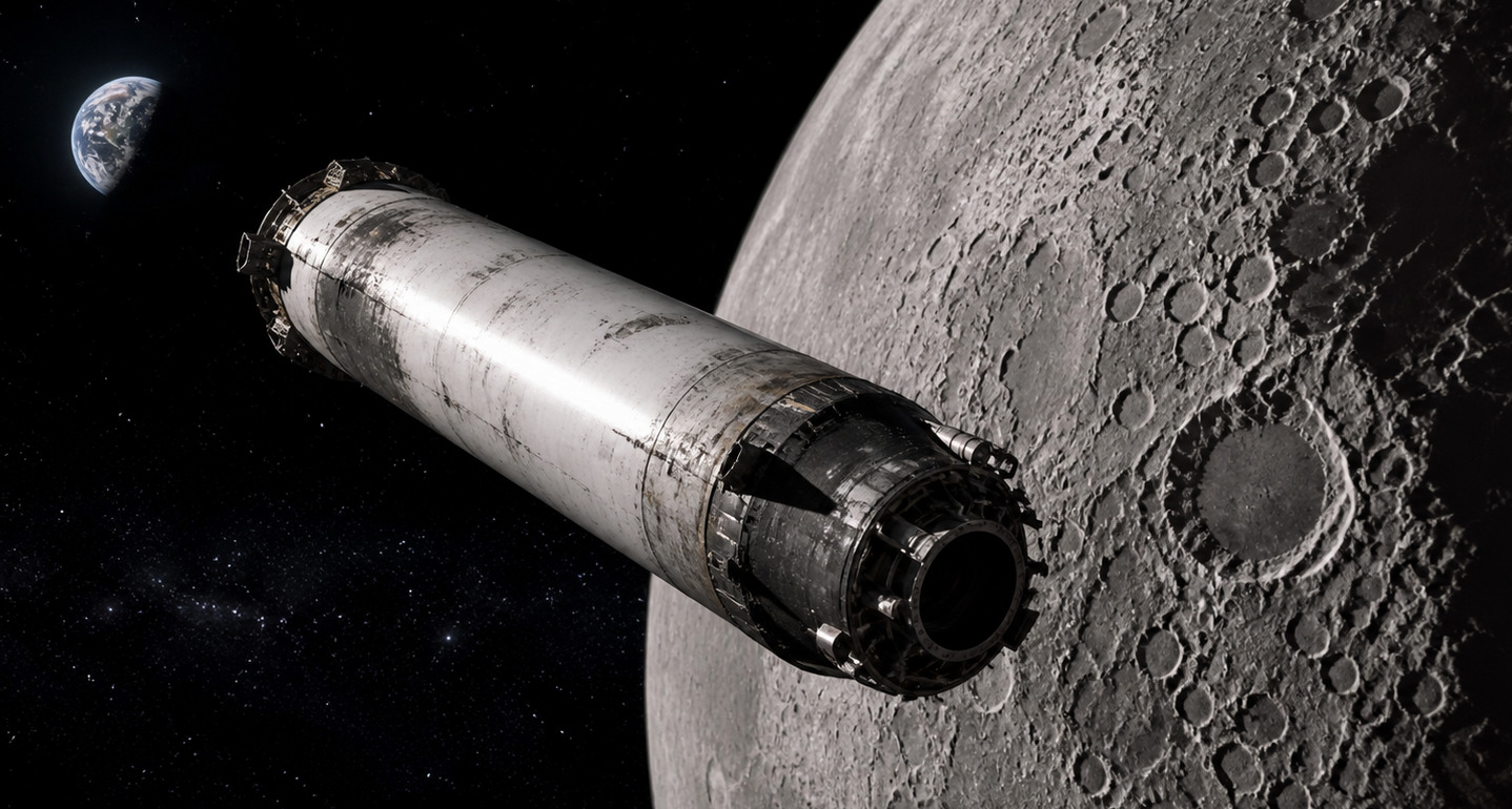 Một tầng tên lửa SpaceX sắp đâm vào Mặt Trăng: Va chạm có thể thấy từ Trái Đất?