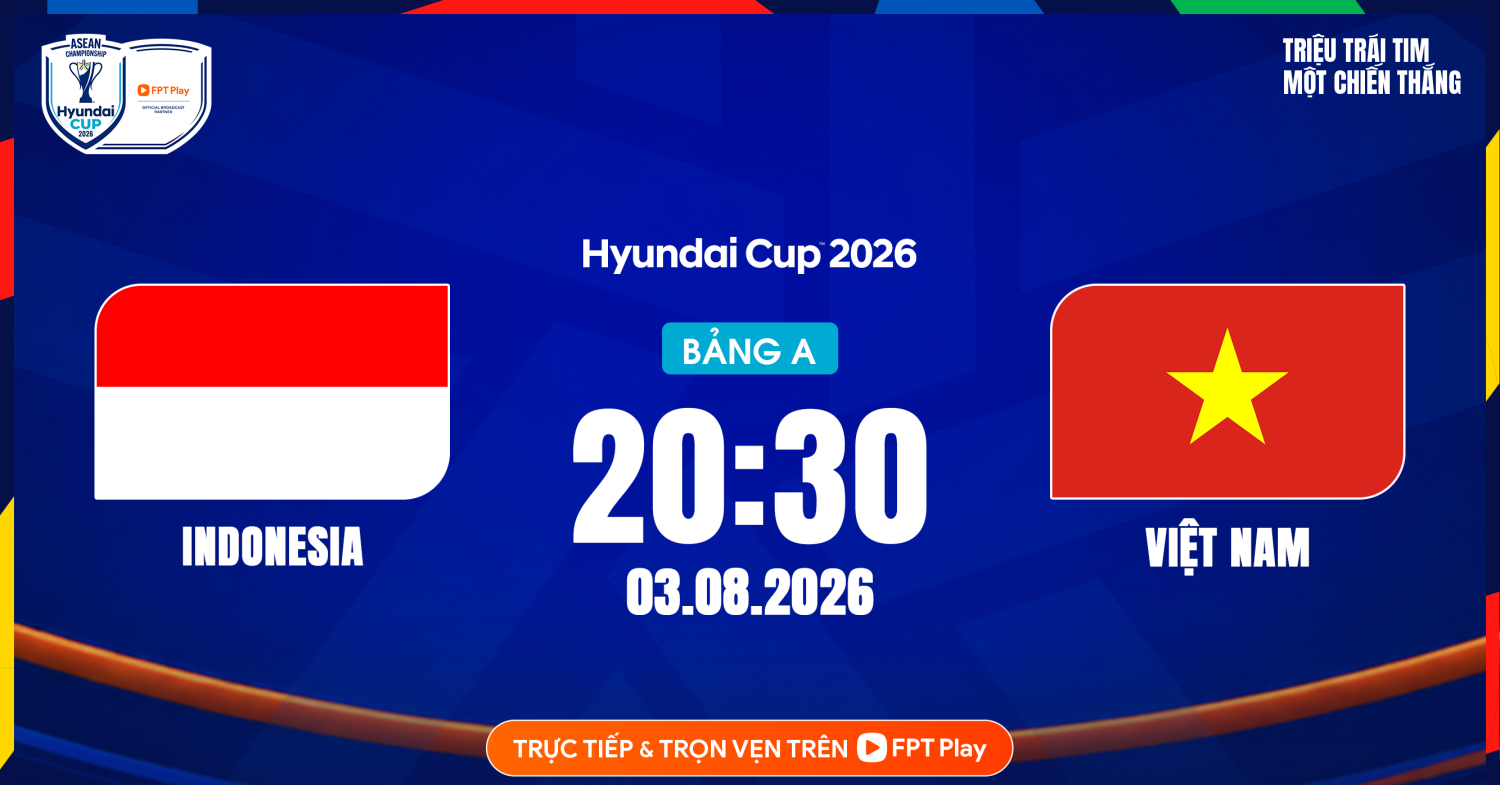 Xem trực tiếp bóng đá Indonesia vs Việt Nam ở kênh nào?