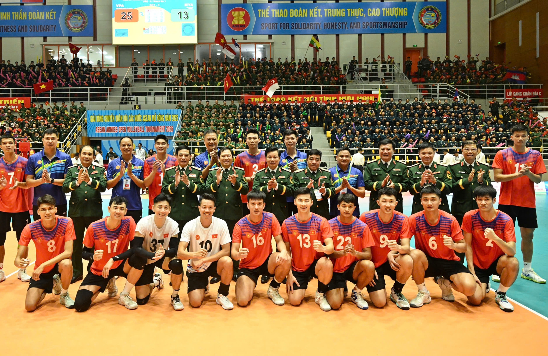 Khai mạc giải bóng chuyền Quân đội các nước ASEAN mở rộng 2026