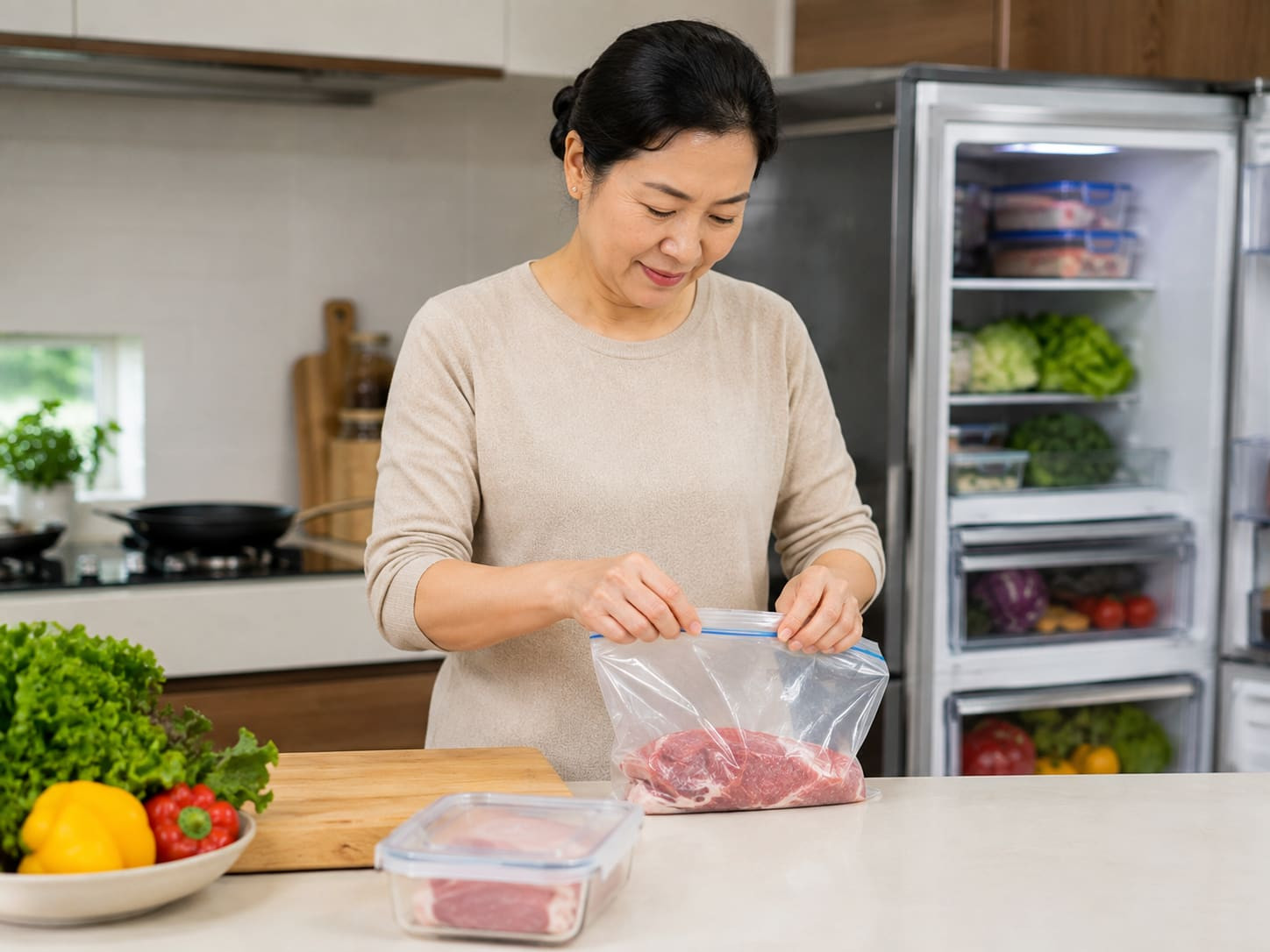 Nguyên tắc bảo quản thịt trong tủ lạnh.jpg