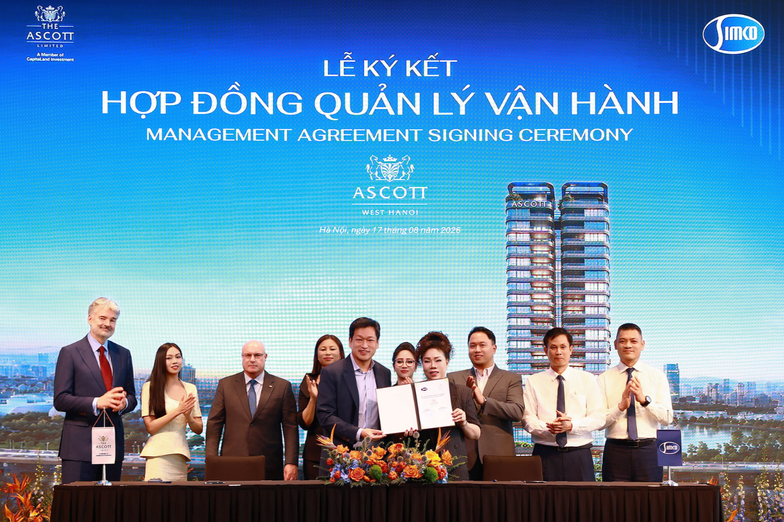 SIMCO hợp tác Ascott: Kiến tạo biểu tượng sống mới phía Tây Thủ đô
