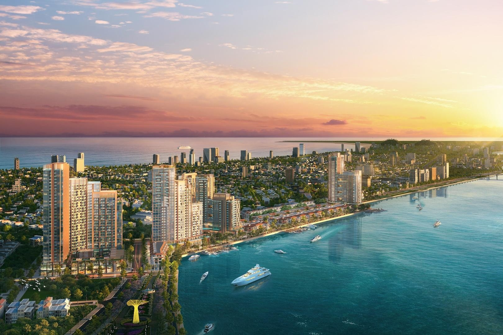 Symphony 5 hưởng lợi từ hệ sinh thái Sun Symphony Residence ven sông Hàn