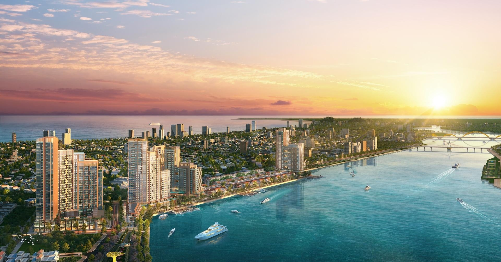Symphony 5 hưởng lợi từ hệ sinh thái Sun Symphony Residence ven sông Hàn