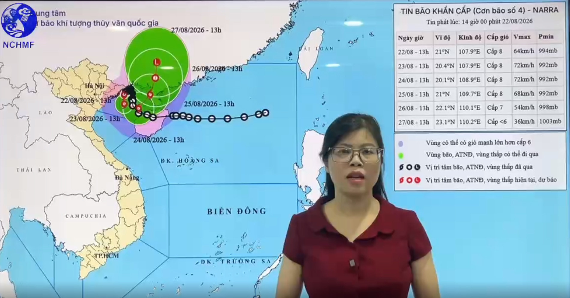 Bão số 4 Narra đi chậm bất thường, liên tục đổi hướng, miền Bắc mưa lớn &amp;apos;như trút nước&amp;apos;