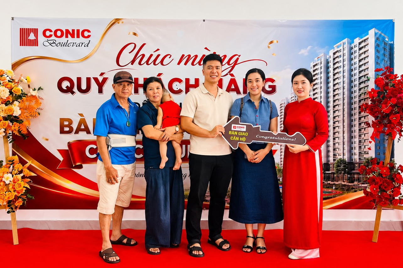 Conic Boulevard bàn giao căn hộ cho cư dân