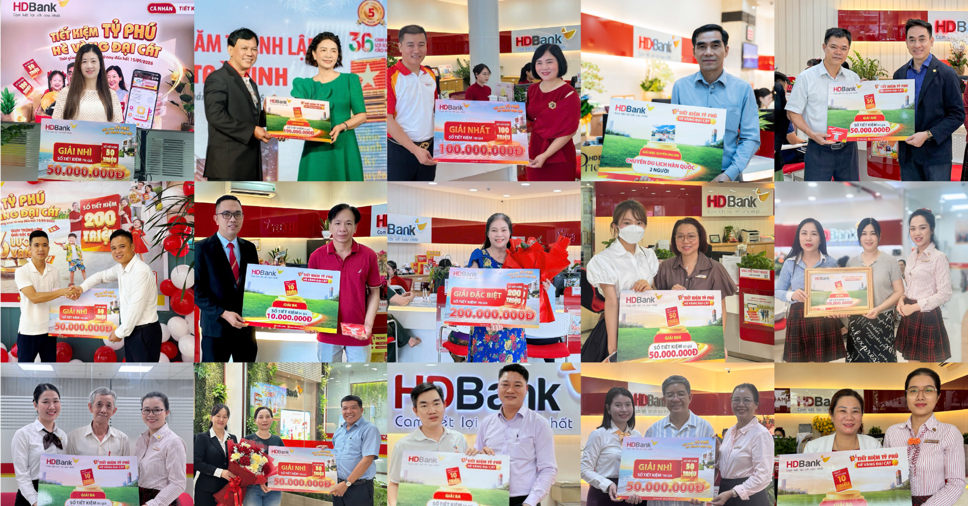 HDBank: Gửi tiết kiệm 50 triệu đồng, cơ hội trúng 16 lượng vàng