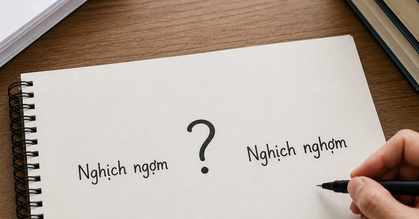 Nghịch ngợm hay nghịch nghợm đúng chính tả tiếng Việt? Mẹo phân biệt ng và ngh