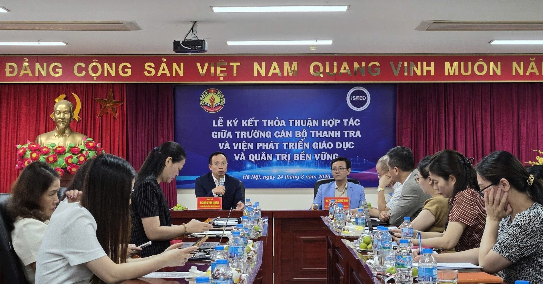 Trường Cán bộ Thanh tra và Viện iSEED hợp tác nâng cao năng lực quản trị