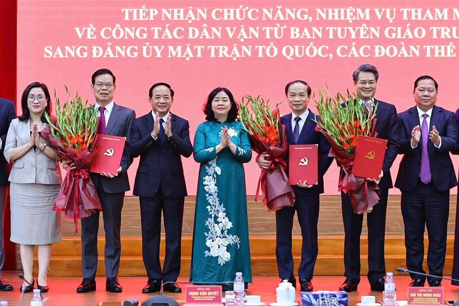 Bộ Chính trị, Ban Bí thư chỉ định nhân sự Đảng ủy MTTQ, các đoàn thể Trung ương