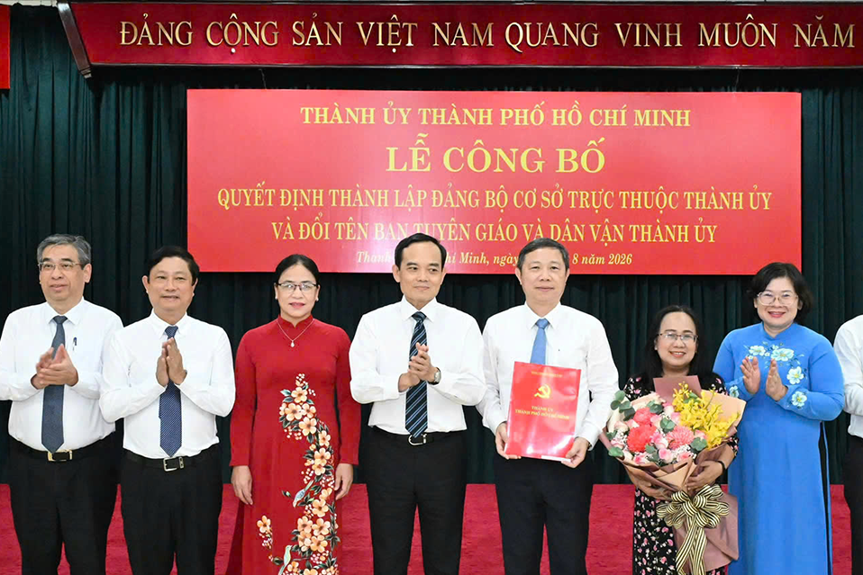 TPHCM thành lập Đảng bộ cơ sở trực thuộc, đổi tên Ban Tuyên giáo và Dân vận