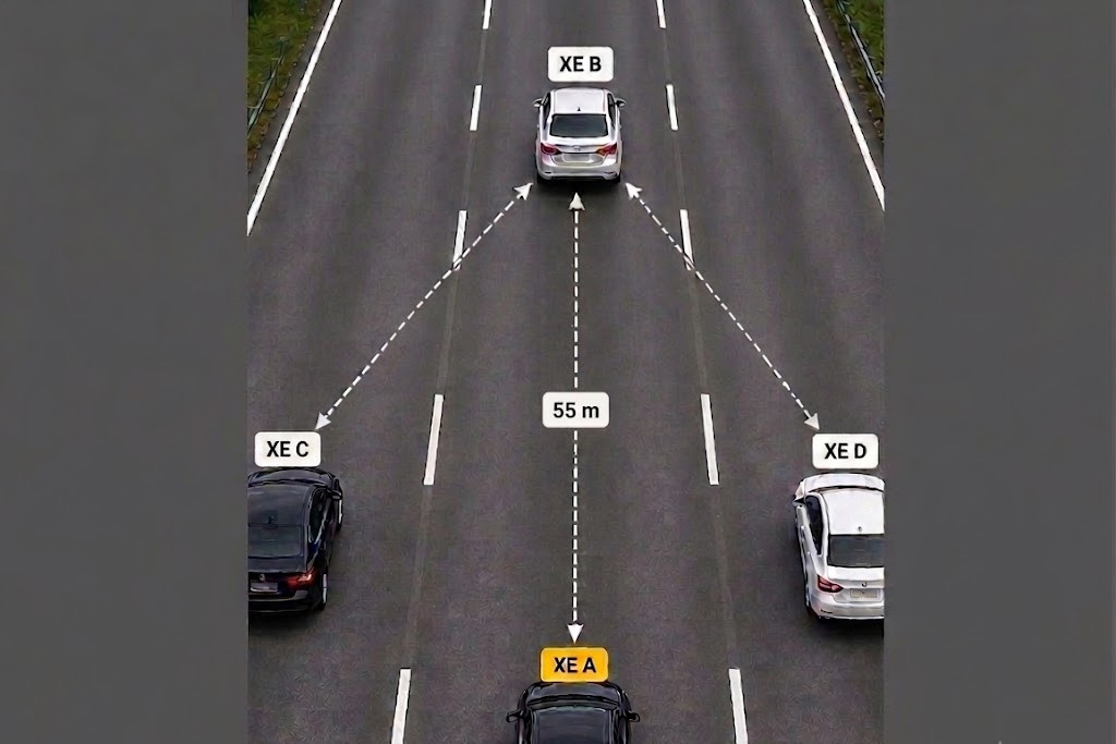 Đang giữ khoảng cách an toàn, xe khác 'điền vào chỗ trống', tài xế có bị phạt?