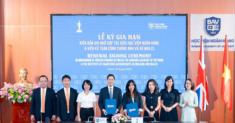 ICAEW và Học viện Ngân hàng nâng tầm hợp tác đào tạo theo chuẩn quốc tế