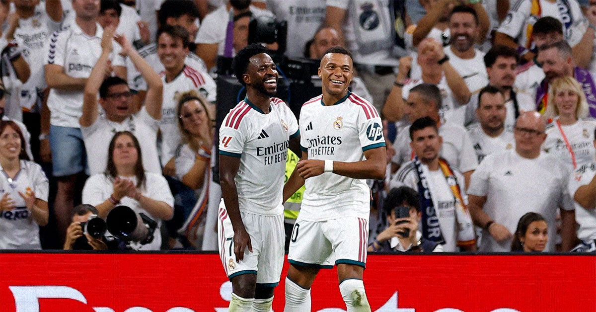 Mbappe ghi hat-trick, Real Madrid bay cao cùng Mourinho