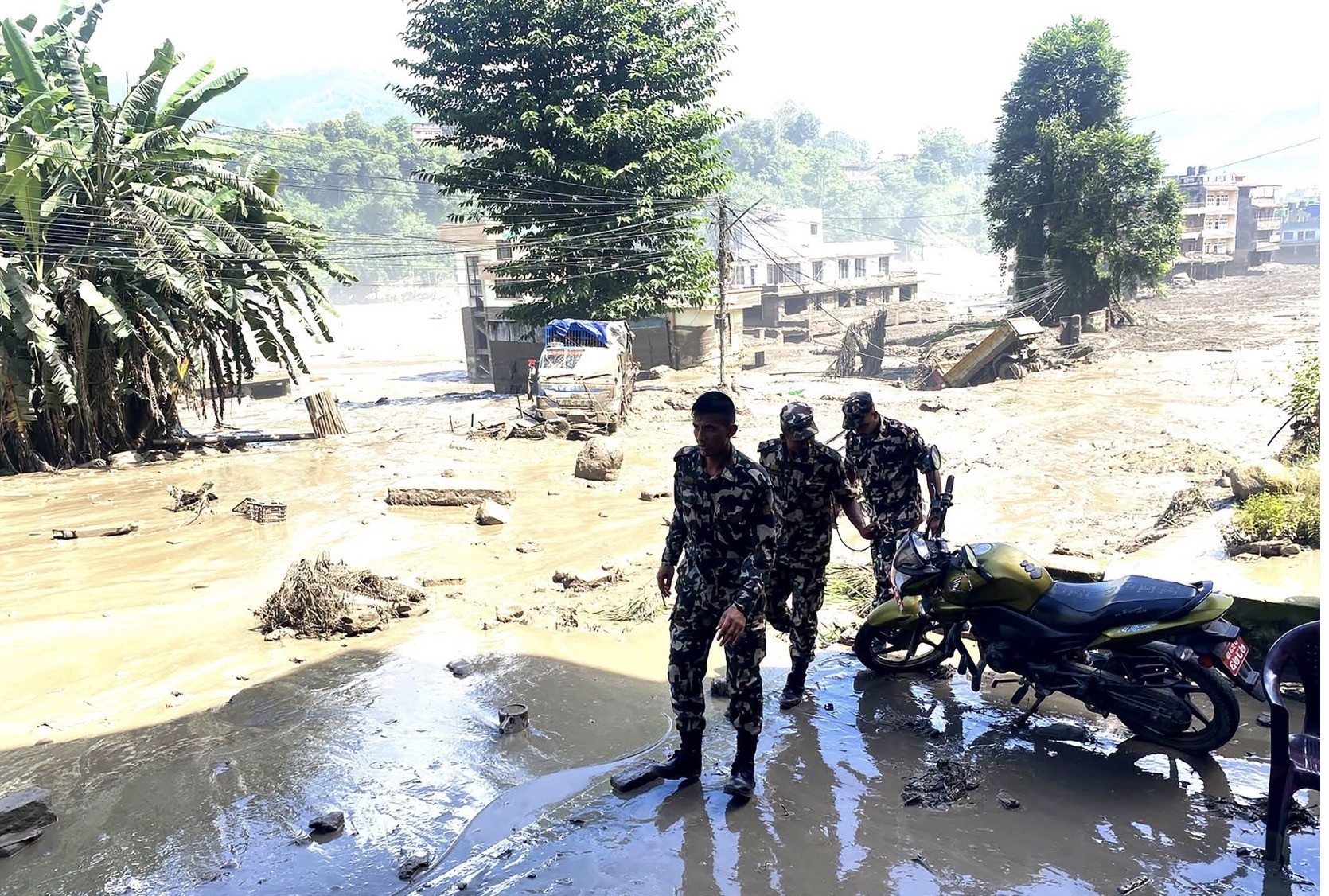 lũ quét tại Nepal. Ảnh: Kathmandu Post
