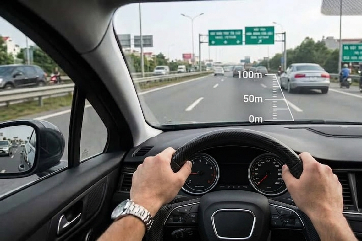 Tài xế bày nhau loạt mẹo căn khoảng cách an toàn khi chạy trên cao tốc