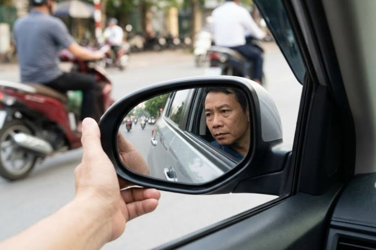 Chỉnh gương ô tô đúng cách để giảm điểm mù, lái xe an toàn hơn