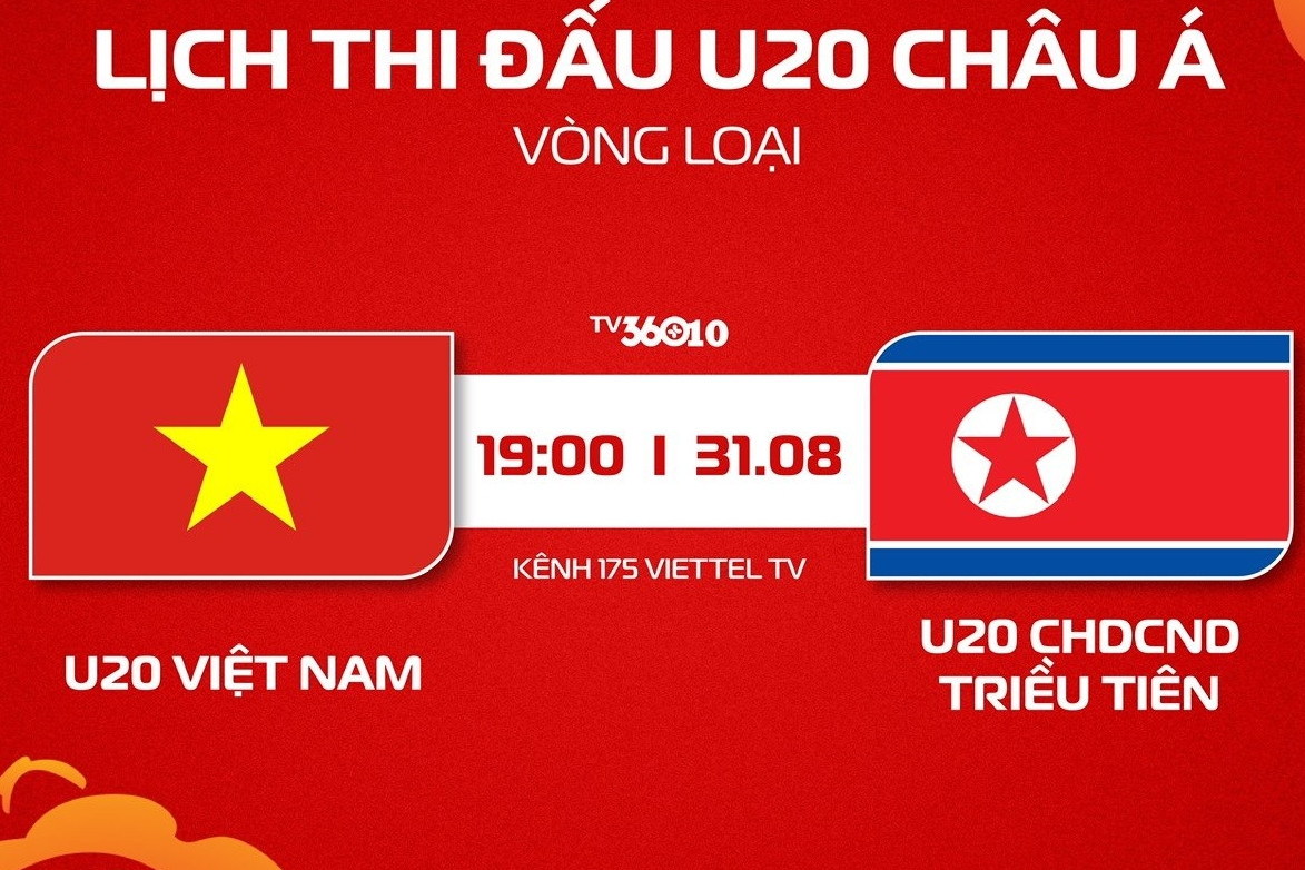 Link xem trực tiếp bóng đá U20 Việt Nam vs U20 Triều Tiên, 19h hôm nay 31/8