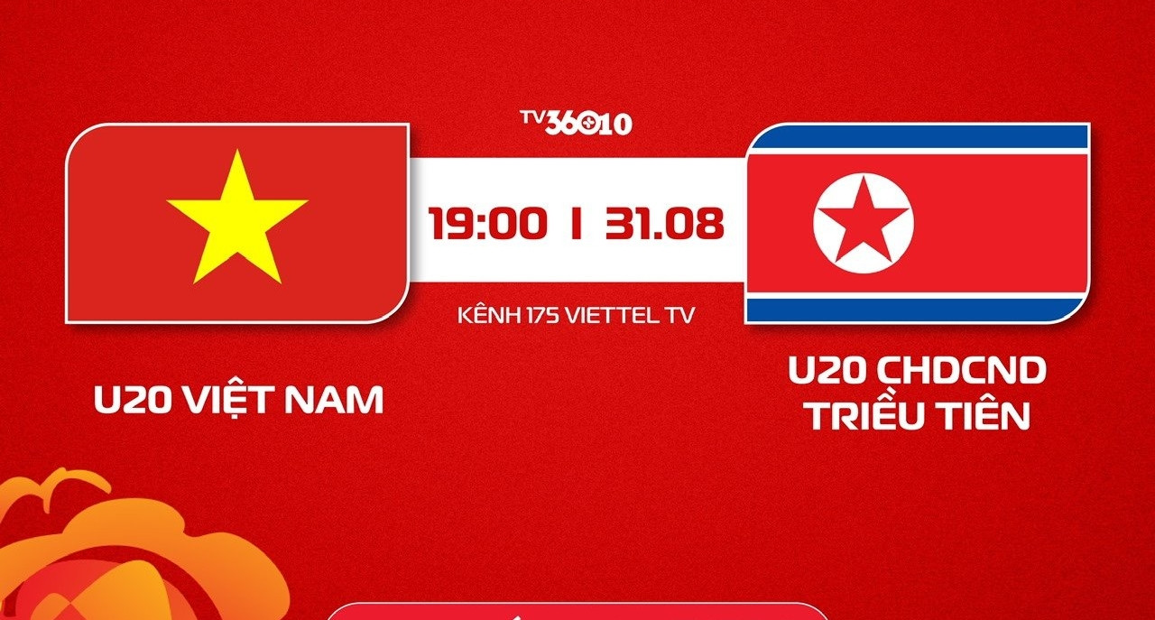 Link xem trực tiếp bóng đá U20 Việt Nam vs U20 Triều Tiên, 19h hôm nay 31/8