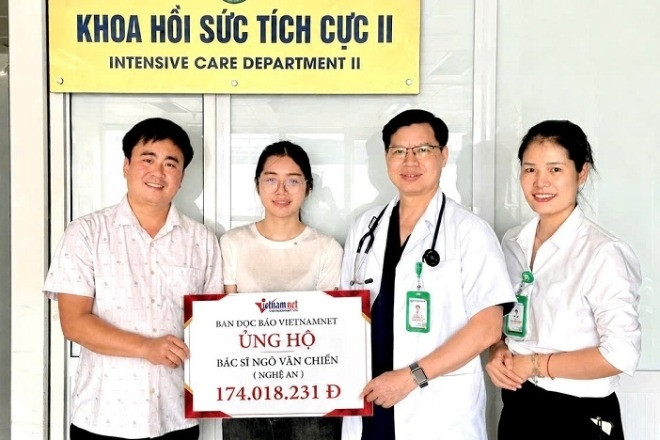 Bác sĩ Ngô Văn Chiến ở Nghệ An bị tai nạn được bạn đọc ủng hộ hơn 174 triệu đồng