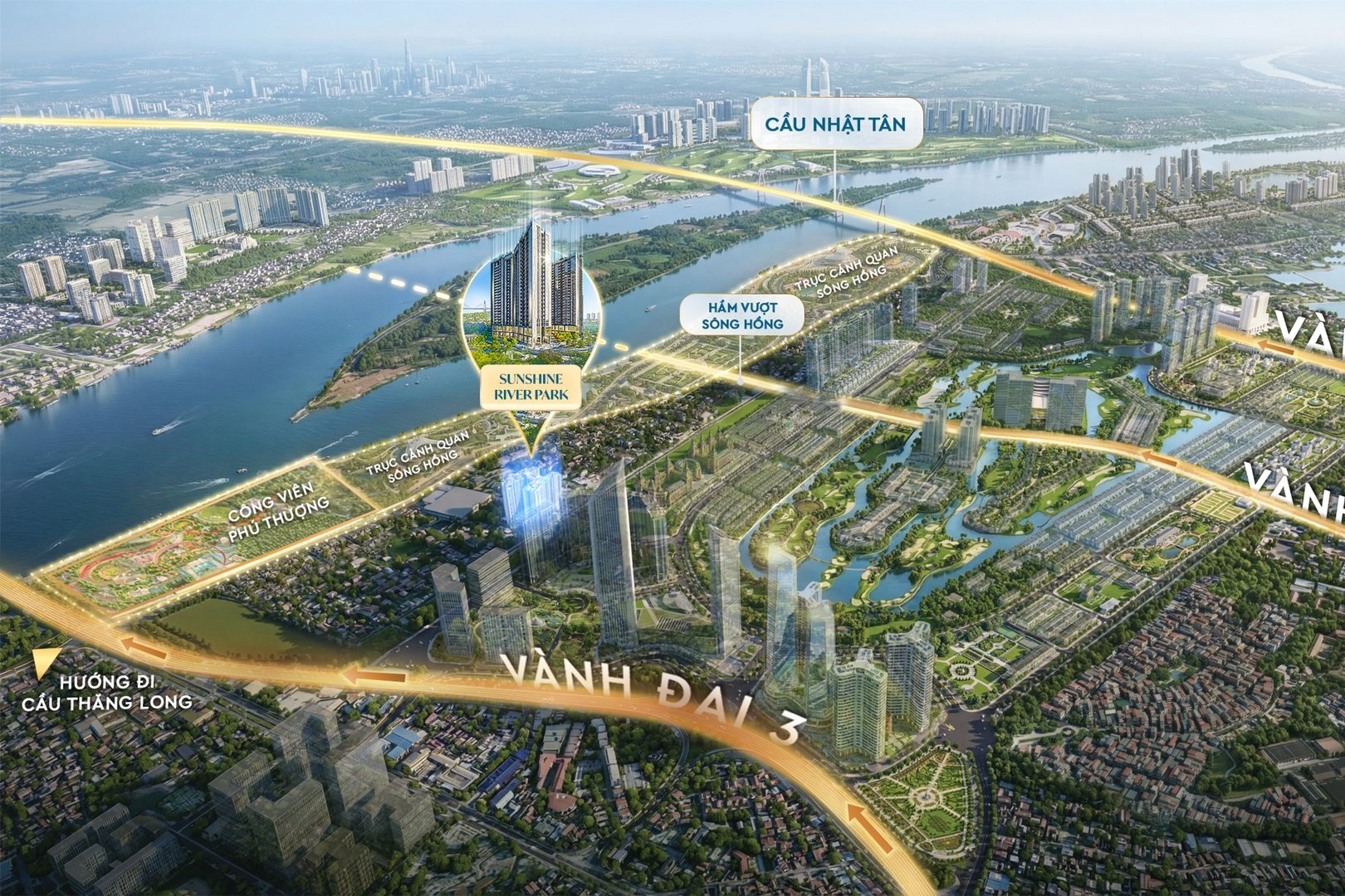 Hệ tiện ích đa tầng - Sức hút căn hộ cao cấp Sunshine River Park ở Tây Hồ Tây