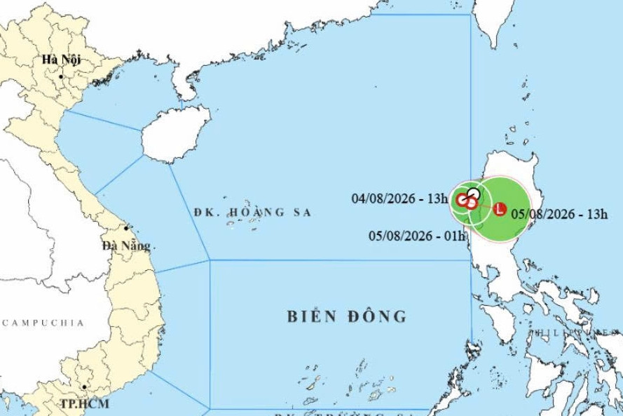 Tin mới nhất về áp thấp nhiệt đới vừa hình thành trên Biển Đông
